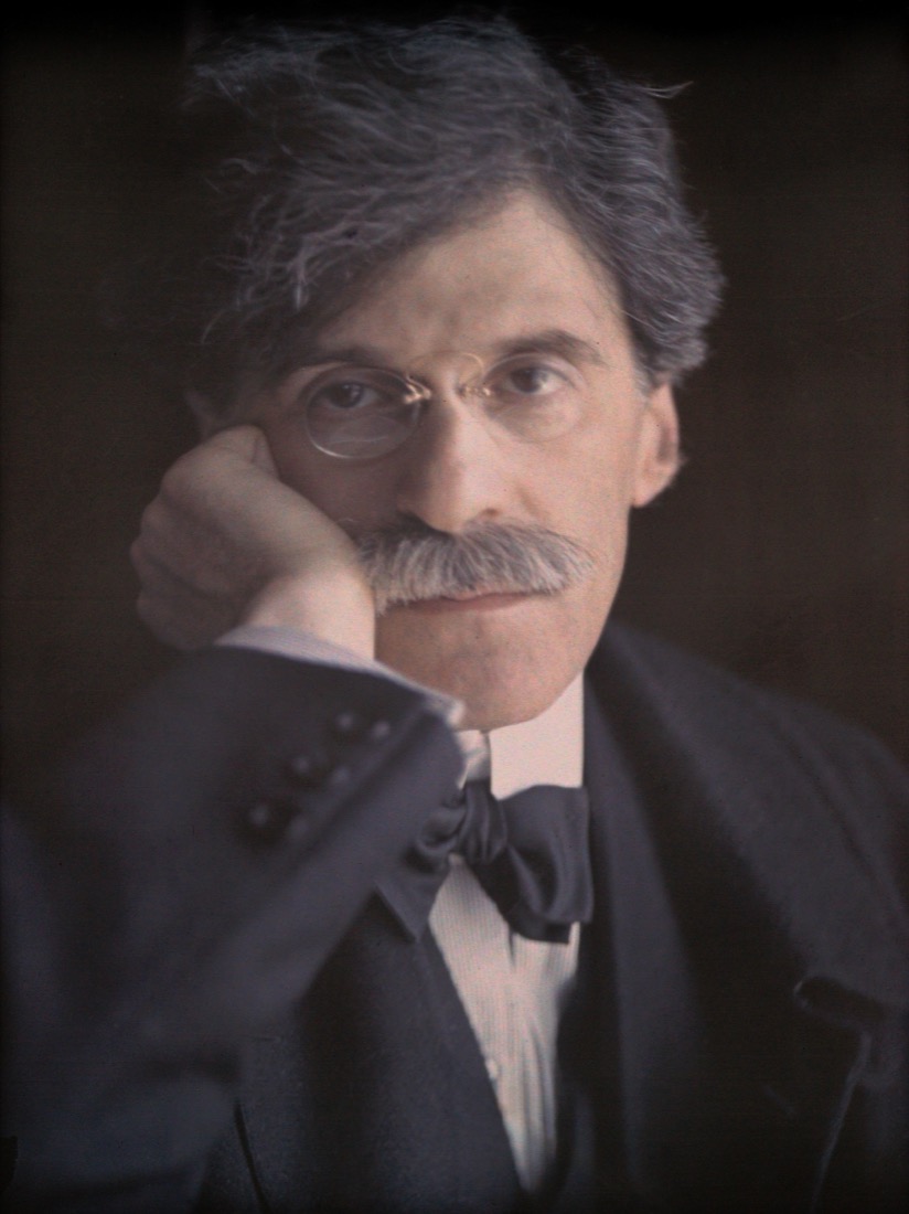 A faded 1907 autochrome portrait